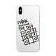 Coque pour Téléphone Portable TPU avec Motif Noir et Blanc Simple pour les Séries iPhone – image 5 sur 8