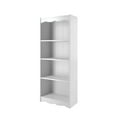 thumbnail image 4 of CorLiving Hawthorne White Engineered Wood 4 Shelf Bookcase with 3 Adjustable Shelves - Bedroom, Office, Living Room, Multi-Purpose, Décor Holder, Storage Shelving Unit, 4 of 6