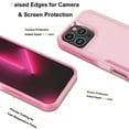 thumbnail image 4 of For iPhone 16 Pro Case 5G 2024, Sturdy Phone Case for Apple 16 Pro 6.3 inch ,Njjex Shockproof Heavy Duty Armor Hard Plastic & Rubber Rugged Bumper 2-in-1 Case Cover -Rose Gold, 4 of 6