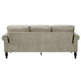 thumbnail image 3 of Furniture of America Elm Contemporary Chenille Upholstered Sofa in Light Brown, 3 of 10