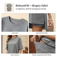 thumbnail image 5 of JYLFC Womens 2 Piece Sets Summer Outfits Lounge Set Oversized Tshirts Matching Biker Shorts,Gray XL, 5 of 7