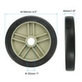 thumbnail image 2 of Unique Bargains 7.5" Universal Air Compressor Wheel with 1" Hole for Easy Mobility, Beige, 2 of 5