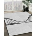 thumbnail image 3 of Ahgly Company Machine Washable Indoor Square Transitional White Smoke Area Rugs, 6' Square, 3 of 7