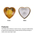 thumbnail image 4 of Uxcell 20Pcs Acrylic Flat Back Rhinestones 20mm/0.8 inch Heart Artificial Gemstone for Crafts Jewelry Making Deep Brown, 4 of 7