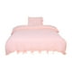 thumbnail image 1 of Conjunto Cobertor De Camas Super King Única Lavada De Algodón Funda De Almohada Colcha Edredón Rosa claro Gemelo, 1 of 6