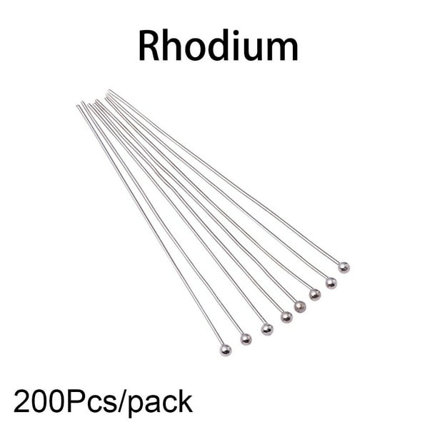 50-200 unids/lote 16 20 25 30 40 50 mm alfileres de cabeza de bola de Metal dorado para hacer joyería Diy alfileres de cabeza hallazgos Dia 0,5mm suministros Tan Jianjun unisex