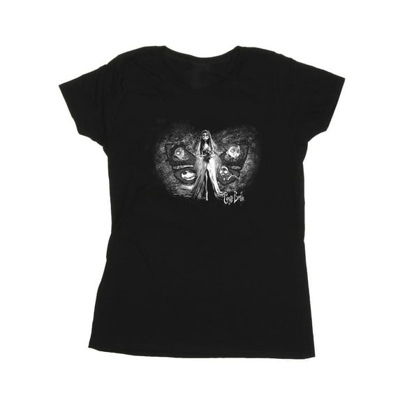 Corpse Bride T-Shirt en Coton Emily Papillon pour Femme