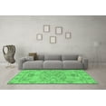 thumbnail image 3 of Ahgly Company Indoor Round Oriental Emerald Green Traditional Area Rugs, 8' Round, 3 of 4
