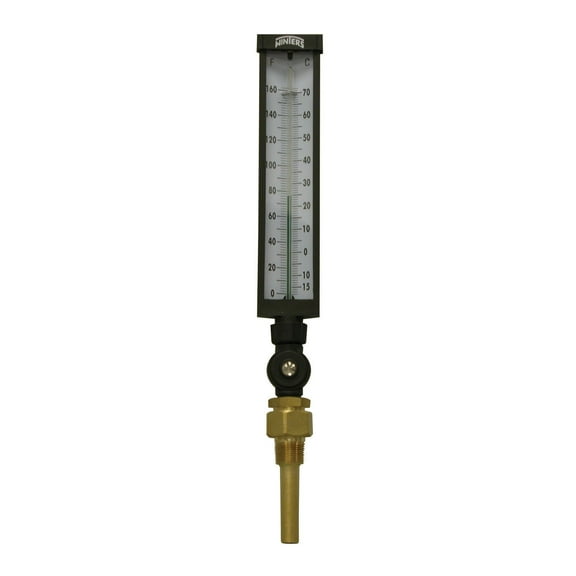Winters TIM103LF Well Thermometer, 3/4" NPT, 0 to 120 degrees F, 1% accuracy, Graphite Filled CA2