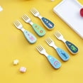 thumbnail image 3 of 2Pcs Toddler Utensils Cute Toddler Feeding Spoon And Fork Set Innovative VH8S, 3 of 9