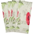 thumbnail image 2 of Dreamtimes Soft Absorbent Reusable Kitchen Towels, Set of 1|28x18 in, Poppy Flowers Pattern Dining Kitchen Living Room Tea Towels Dish Towels Decorative Towels, 2 of 7