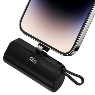 Portable Power Bank 5000mAh Charger Built In Cable Mini Powerbank Cute