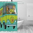 thumbnail image 3 of Scooby-Doo Mystery Gang Shower Curtain 72x72 In With Snap Liner Waterproof Polyester Shower Curtain Bathroom, 3 of 8