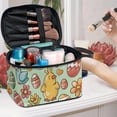 thumbnail image 3 of HELLHERO Chick Easter Egg Pattern Portable Makeup Cosmetic Bag Organizer 8.86 x 6.5 x 5.9 Inches Women and Men with Large Capacity Light Storage Pockets, 3 of 4