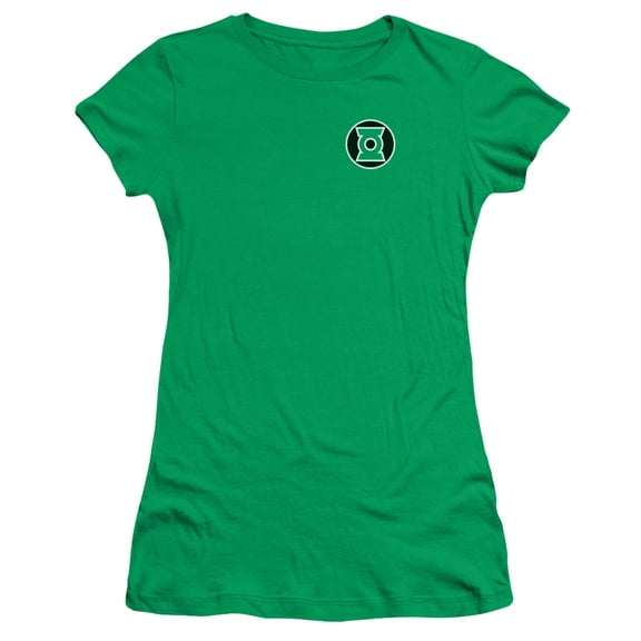 Green Lantern Kyle Rayner Logo S/S Junior Women's T-Shirt Sheer Kelly Green