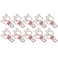 thumbnail image 3 of Clips de Reliure Creux, Légers 100 Pcs Mignons Lapins Pinces Fortes pour Notes Noir, Bleu, Or Rose, 3 of 8