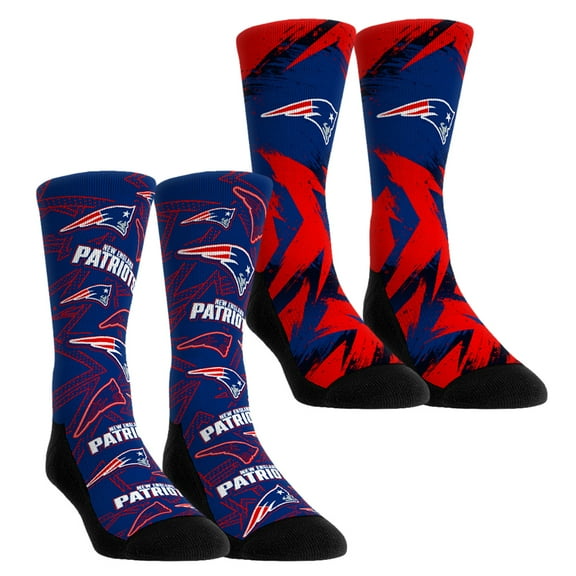 Unisex Rock Em Socks New England Patriots Gameday Two-Pack Crew Socks Set