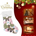 thumbnail image 4 of Coolnut 17.7 Inch Christmas Stockings, 1 PCS Butterflies and Flowers Presonalized Large Stocking Sock for Family Holiday Xmas Party Decorations, 4 of 7