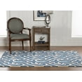 thumbnail image 6 of Trio Marple Ivory Blue Area Rug 5x7 Contemporary Transitional Design, 6 of 6