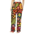 thumbnail image 3 of Bingfone Pajamas For Women,Hippie Peace Love Pajama Pants With Pockets-Large, 3 of 9
