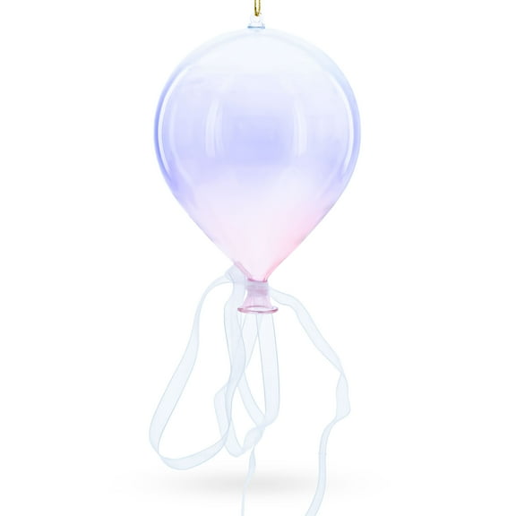 Iridescent Sky Balloon Glass Christmas Ornament