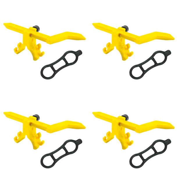 Soporte para rueda de bicicleta herramientas de ajuste de llantas de bicicleta MTB (BT110B) amarillo