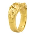 thumbnail image 2 of 10mm Textured 14k Yellow Gold Plated Nugget Ring, Size 5 + Gift Box, 2 of 7
