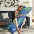 thumbnail image 5 of Vibrant Body Pillow Cover 20x54 - Colorful Tropical Floral Pillowcase with Zipper, Soft & Skin-Friendly, Ideal for Sleeping or Lounging, 5 of 7