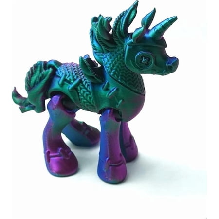 3D Printed Unicorn Toy,Articulated Models,Flexible Joint Animal Figurines, 3D Printing Stuff,Stress Relief, Fidget restlessness, ADHD Toys, Surprise Fantasy Gifts