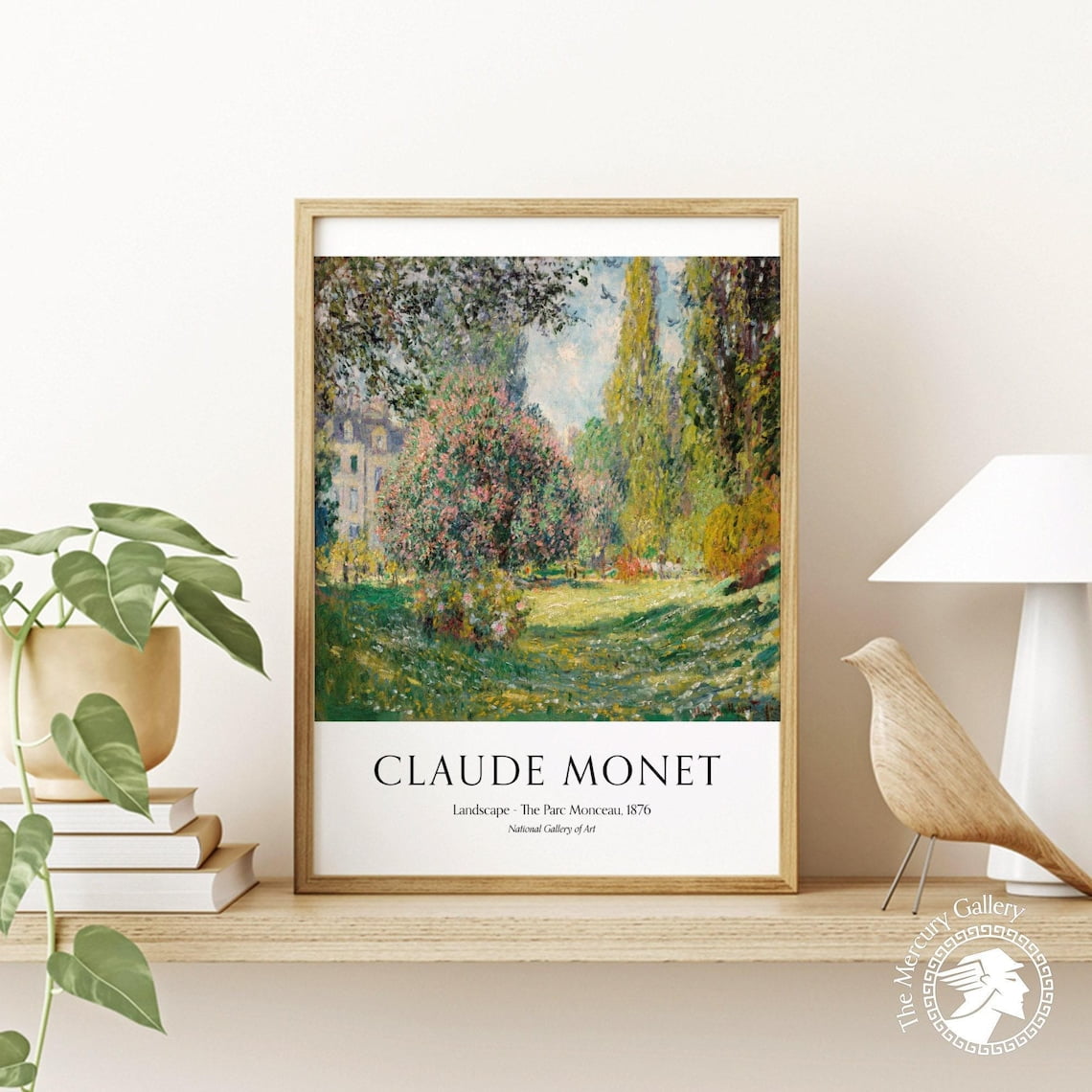 Cloude Monet Landscape The Parc Monceau Scenery Nature Living Room Art Floral Fine Poster , Poster Print Only