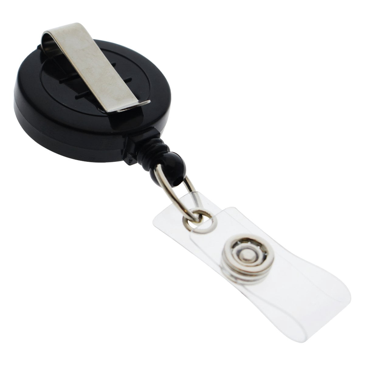 Bulk 100 Pack - Premium Retractable ID & Key-Card Badge Reels with Secure Metal Belt Clip and 34” Pull by Specialist ID