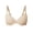 A1_Beige, variant on VISALY Plus Size Full Coverage Padded Underwire Lace Bra Seamless Adjustable Thin Straps Push Up Convertible Bra Lace Trim Bust Lifting Support T-Shirt Bralettes Comfy Soft Shaping Bra Beige 70B