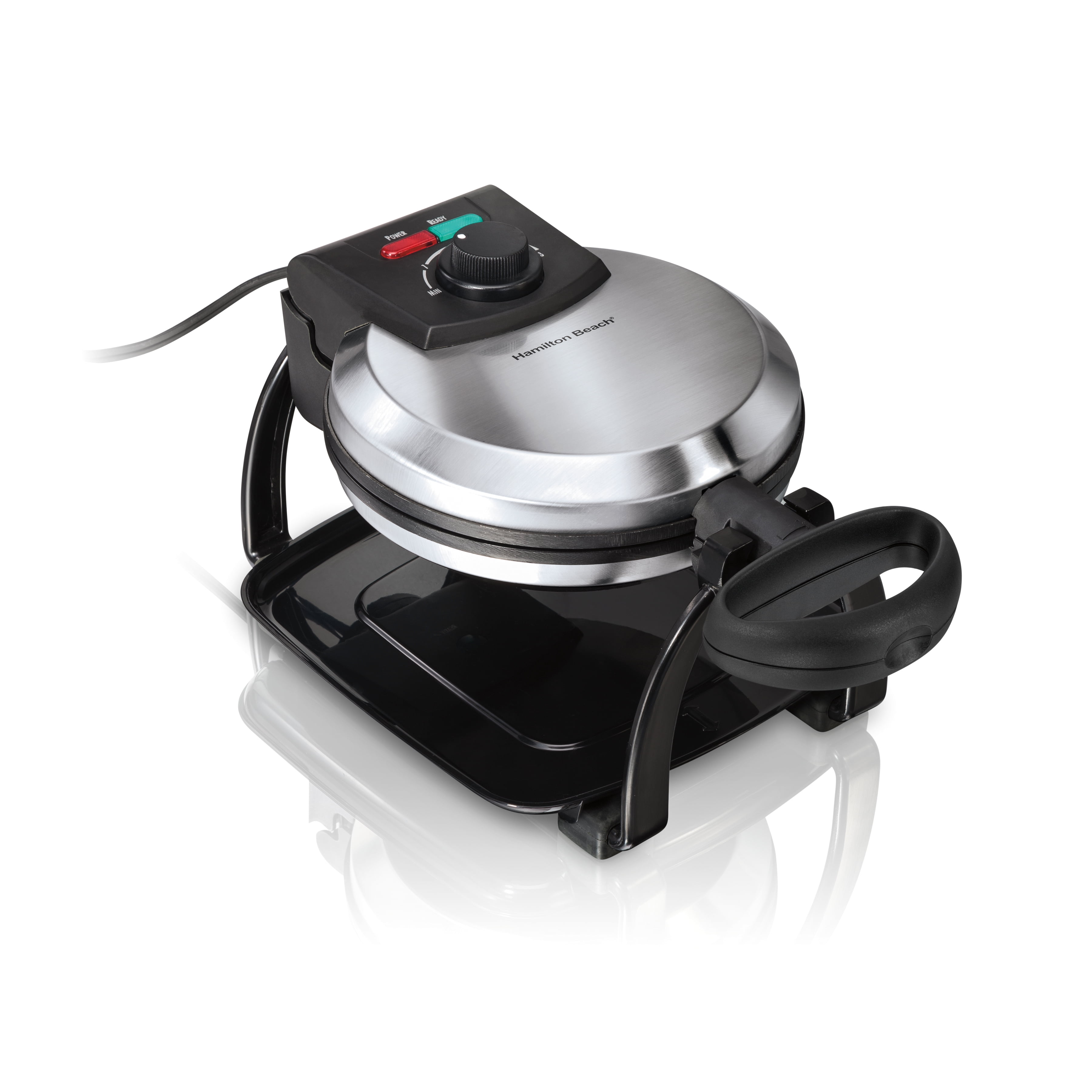Hamilton Beach Belgium Dual Family Size Waffle Iron, Removable Non