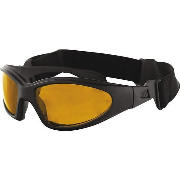 Bobster GXR 2-in-1 Sunglasses/Goggle Black Frame w/Amber Lens & Strap