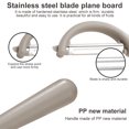 thumbnail image 3 of Baohd Stainless Steel Vegetable Peeler Potato Carrot Fruit Scraper Kitchen Gadget Peeling Tool, Light Grey, 3 of 8