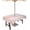 Lightpink, variant on Retro Snowman Balls Christmas Outdoor Tablecloth - 60x120 Inch Rectangle Dining Table Cover, Xmas Tree Snowflake Waterproof Outdoor Table Cloth with Umbrella Hole & Zipper for Picnic/Patio