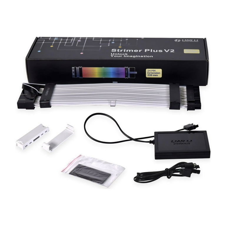 セール Lian Li Strimer Plus V2 セット LIAN LI STRIMER PLUS V2 24 Pin RGB Power Extension Cable for