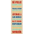 thumbnail image 2 of Grey, Jace 9x18 White Modern Wood Framed Museum Art Print Titled - Feliz 2, 2 of 4