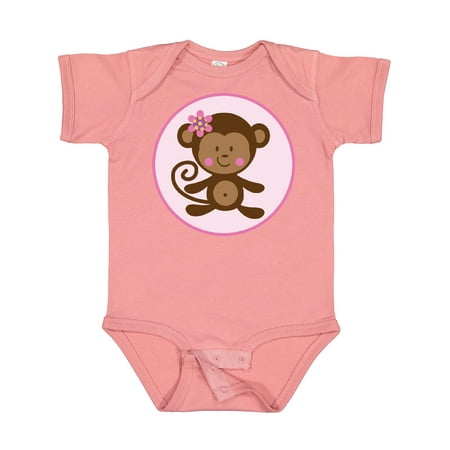 

Inktastic Monkey Girl Girls Baby Bodysuit