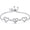Silver white, variant on Birthstone Urn Bracelet for Ashes Heart Cremation Jewelry for Ash for Women Forever Love Cremation Bracelets Birthstone Memorial Urn Link Bracelet for Loved Ones