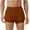 Brown, variant on Mens Shorts Solid Color Training Elastic Waist Pocket Bermuda Shorts Black L