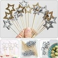thumbnail image 3 of Star-Shaped Christmas Bamboo Skewers - Eco-Friendly, Festive Food Presentation, Party Decor, 3 of 8