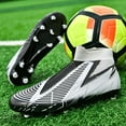 thumbnail image 3 of Mens Womens High-Top Soccer Cleats, Teen Football Training Shoes, FG/TF Athletic Shoes Competition & Training for Boys and Girls, 3 of 17