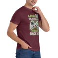 thumbnail image 5 of Level 10 Unlocked Awesome 2011 Men'S Basic Short Sleeve T-Shirt Burgundy 6x-Large, 5 of 5