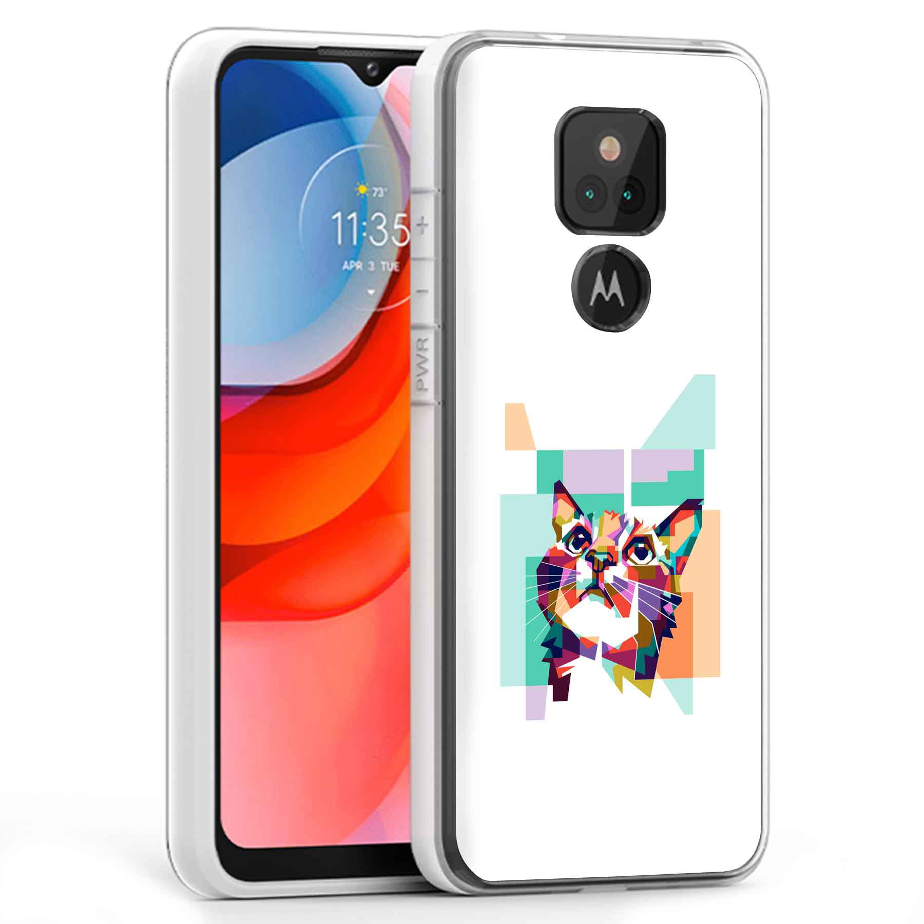TalkingCase Slim Phone Case Cover Compatible for Motorola Moto G Play 2021,3D Cat Print,Lightweight, Flexible, Soft, USA