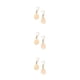 thumbnail image 3 of Pendientes Colgantes Qarigey en Forma de Gota de Agua, 3 of 6