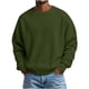 thumbnail image 1 of Ceisia Mens Long Sleeve Pullover Loose Sweater Waffle Knit Round Neck Lounge Loose Type Army Green M Gift, 1 of 6