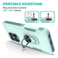 thumbnail image 2 of Rosebono Compatible With Motorola Moto G Power 2025 / Moto G Power 2026 Case, Hybrid Case With Adjustable Integrated Ring Kickstand (Green), 2 of 5