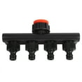 thumbnail image 3 of Drip Irrigation Kit,4 Way Plastic  Adjustable  Splitter Dripper Micro Drip Irrigation Sprinklers Head For Flower Beds, Vegetable Gardens, Lawn, 3 of 8