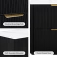 thumbnail image 6 of Furniture of America Zerik Modern Wood 2-Drawer Nightstand, Black, 6 of 17
